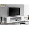 Monarch Specialties Tv Stand, 60 Inch, Console, Storage Shelves, Living Room, Bedroom, Laminate, Glossy White I 3535 - alternate 4